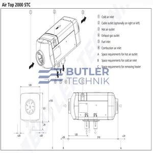Webasto Air Top 2000 STC Diesel VW T5 T6 External heater kit inc Smart Control | 4112565B 