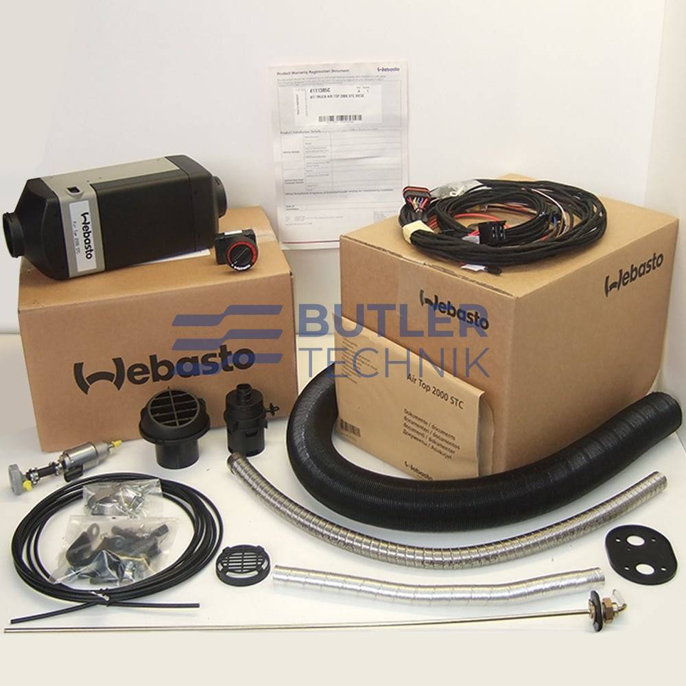 Webasto Air Top 2000STC Single Outlet 24v Heater Kit