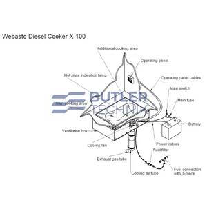 Webasto Diesel Cooker hob X100 