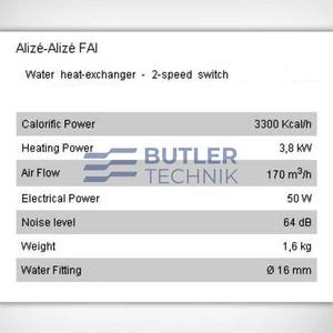 Eberspacher Water Heater exchanger matrix Alize 12v 3.8 kW heat output 
