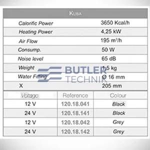 Webasto Kuba 4.25kw Water Heat Exchanger 24v | 12018141 