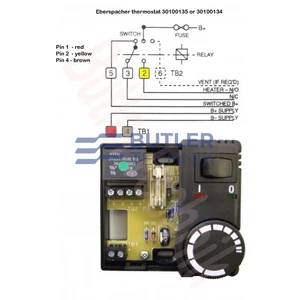 Eberspacher Heater Switched Thermostat 12 volt for D1L Heaters | 30100135 | 292100300135 