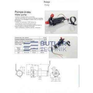 Siroco Webasto and Eberspacher Water Pump 12V 16mm | 34094001 