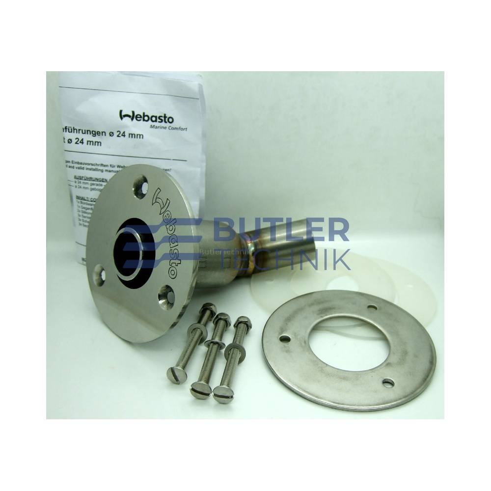 Webasto heater Marine exhaust hull skin fitting 24mm | 9018377A | 1320363A 