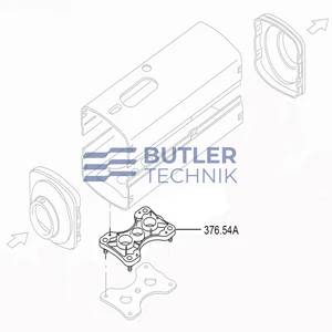 Webasto mounting base plate Air Top 24S or Air Top 32S heater | 37654A 