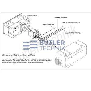 Webasto Heater Timer Upgrade kit 12v | 41K031A 