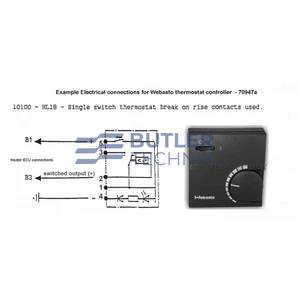 Webasto Heater Thermostat for room temperature control - 12v or 24v | 70947A 
