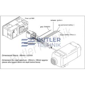 Webasto Air Top heater Timer 12v or 24v | 88206A 