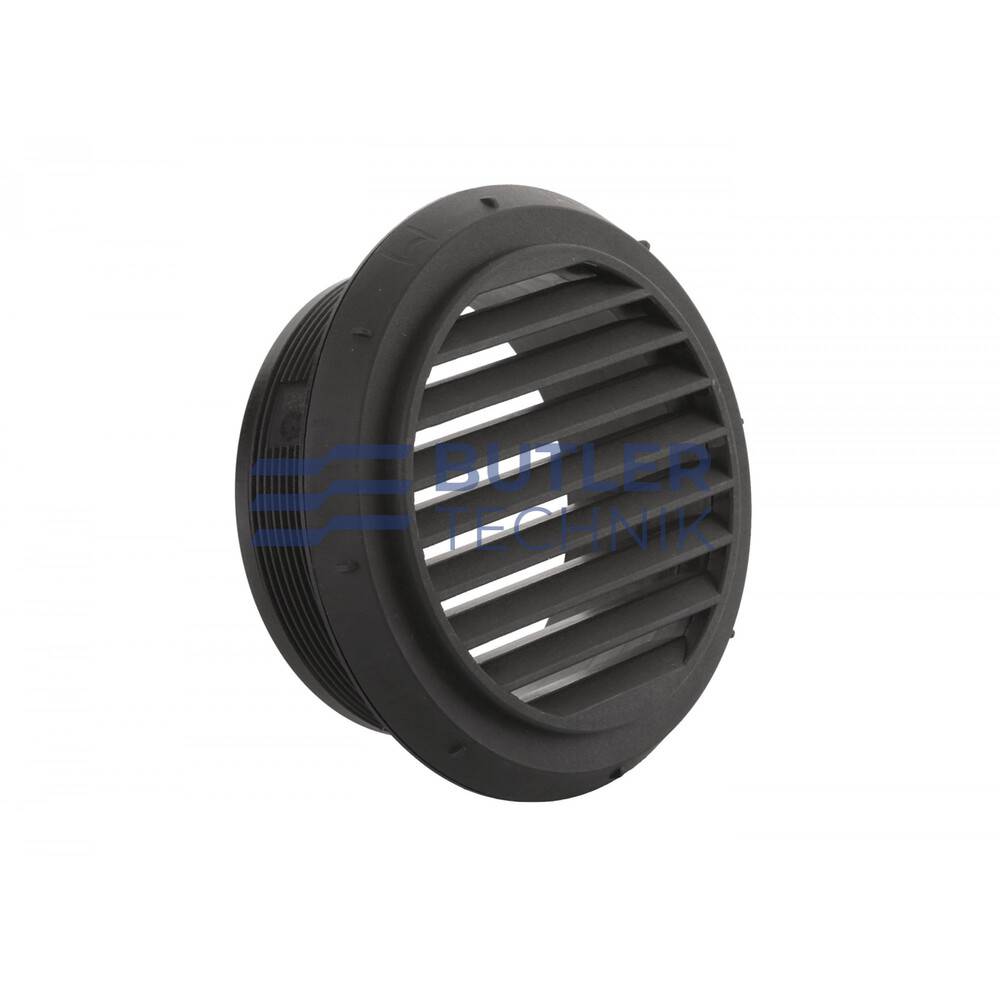 Webasto air outlet 90mm black with angled louvre | 9012285A | 1320709A 