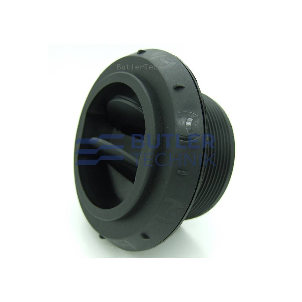 Webasto Outlet for 60mm ducting Closeable Black vent | 9012300A | 1320206A 