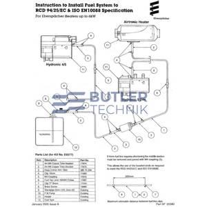 Eberspacher Marine diesel heater Fuel Kit ISO7840 M4 8mtrs 