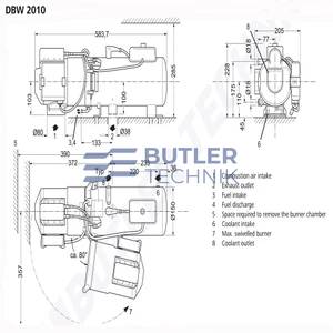 Webasto DBW 2010 11.6kW Water Heater 24v | 9023679A 