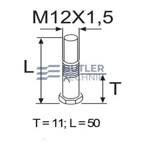 Webasto Hollow Screw M12x50 