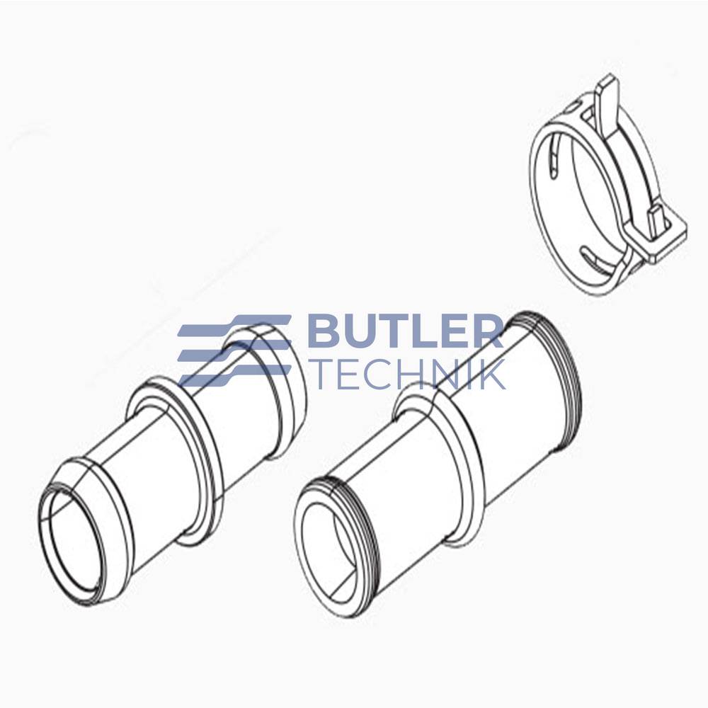 Webasto Connection Pipe & Hose Clamp Thermo Pro 50 Eco 
