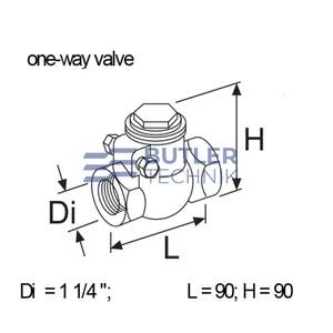 Webasto One way valve 