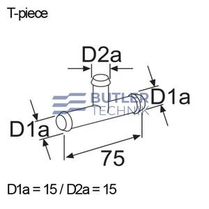 Webasto T-Piece 15mm 