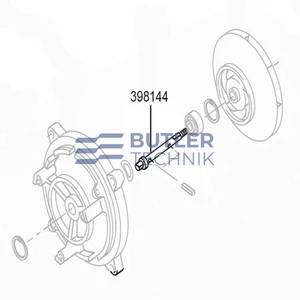 Webasto DBW 300 Drive Shaft 8mm 