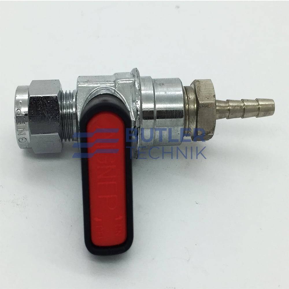 Eberspacher Fuel Shut Off Lever M6 Compression to 4mm Hose 17887