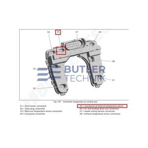 Webasto EVO AirTop Button Type Ext Temp Sensor 2.5m 9028864A 