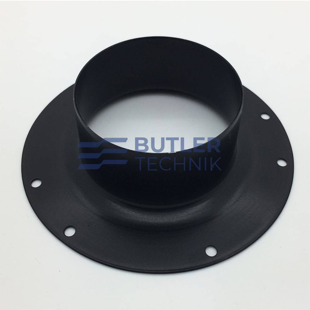 Eberspacher heater Ducting Flange Steel Black 75mm 