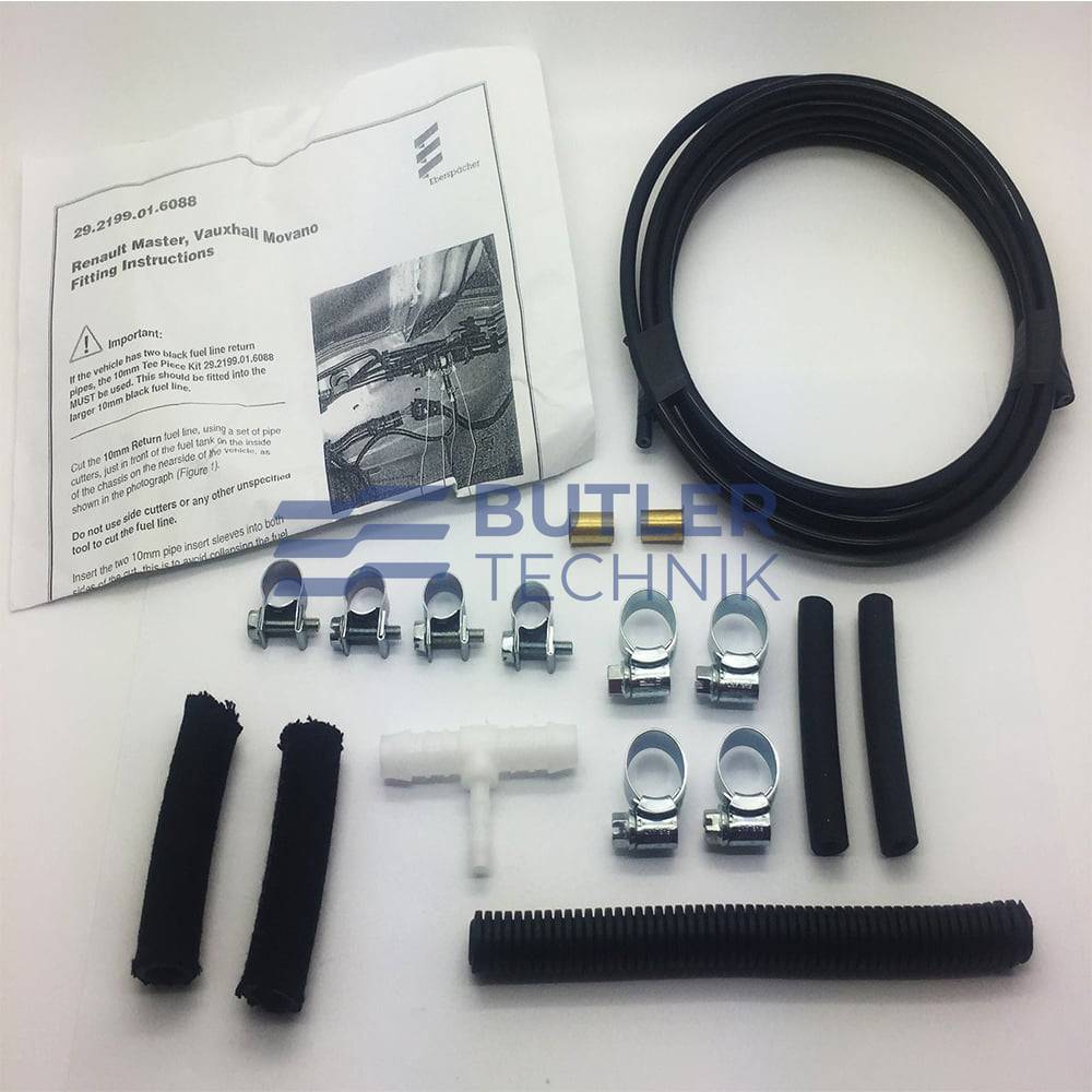 Eberspacher Fuel T Piece Kit 10x6x10 - Renault Master & Vauxhall Movano 