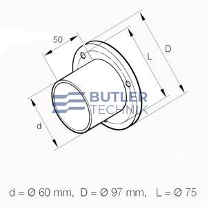 Eberspacher Air Outlet Flange 60mm 
