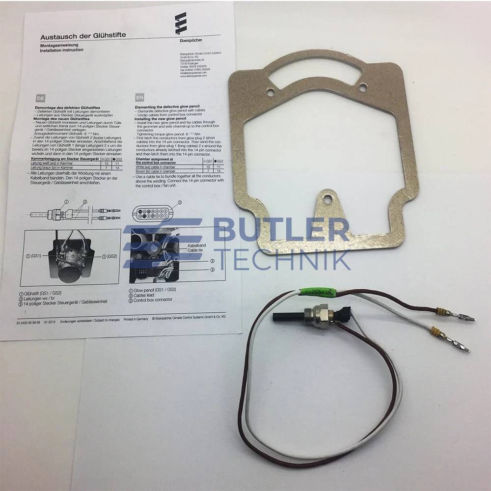 Eberspacher Glow Pin & Gasket Hydronic M-II - 24v 
