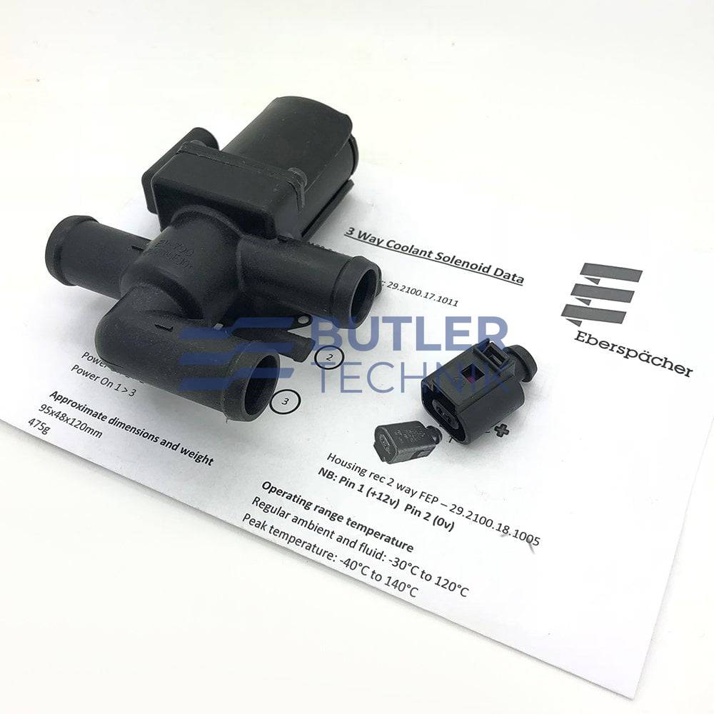 Eberspacher Water Valve 12v - 3 Port 20mm Kit 