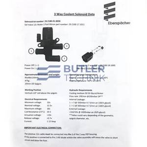 Eberspacher Water Valve 12v - 3 Port 20mm Kit 