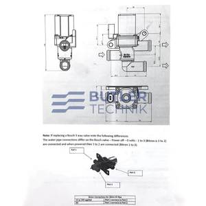Eberspacher Water Valve 12v - 3 Port 20mm Kit 