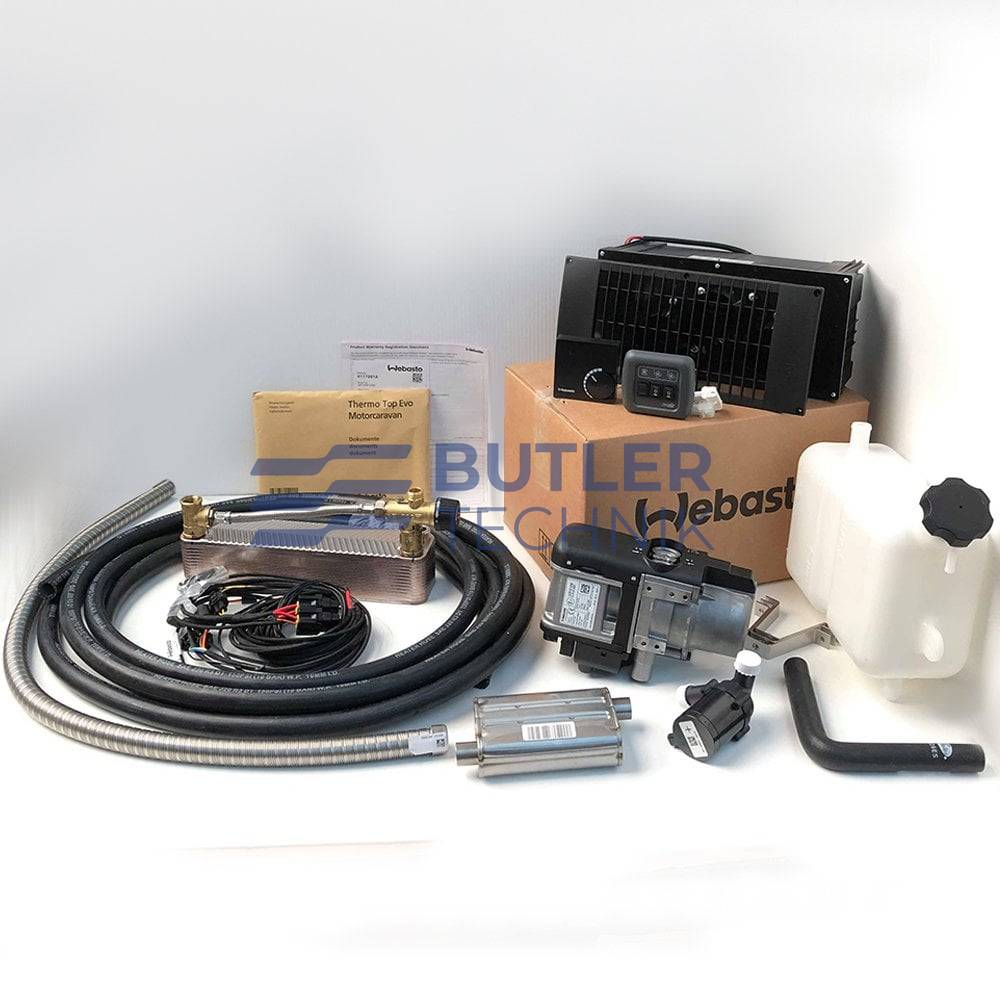 Webasto Thermo Top Evo 5kW Diesel Camper RV Air and Water 12v Heating Kit 