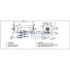 Webasto AT2000STC Clearence