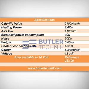 Webasto Kosto 2.4kW water heater blower matrix  24v | 12023100 | Kalori 