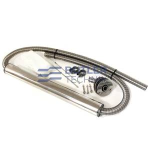 Webasto and Eberspacher 24mm Marine Exhaust Silencer and Hull Fitting Kit 