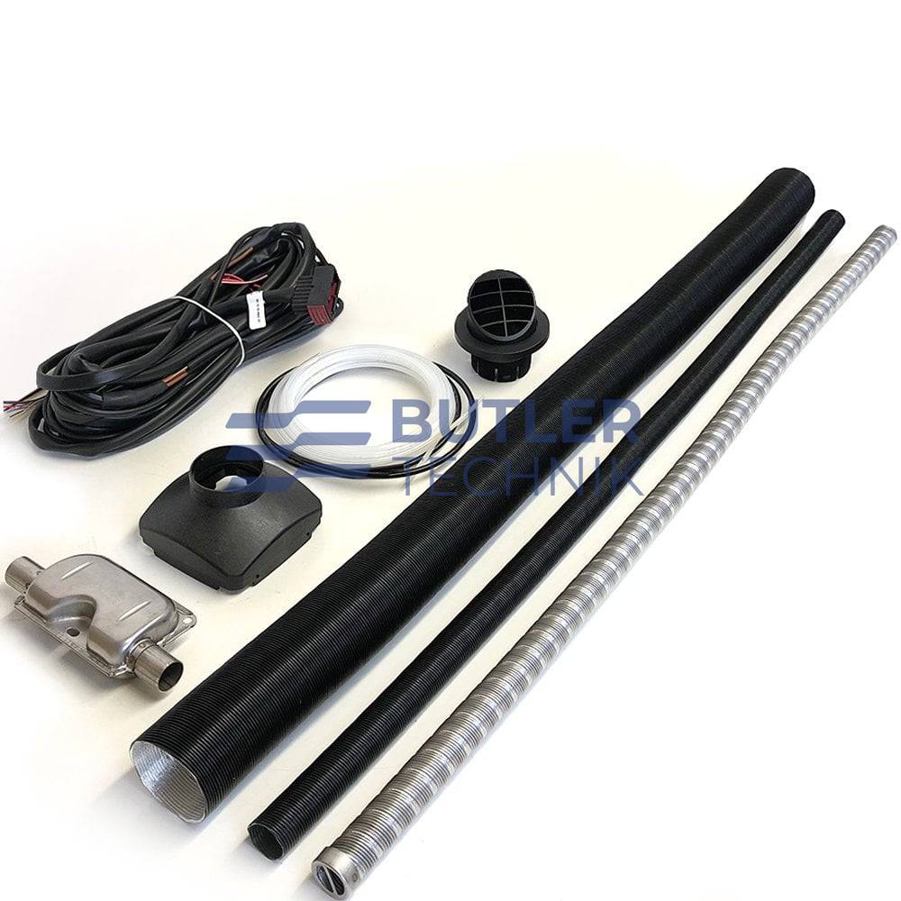 Eberspacher Airtronic D2 Complete Heater Vehicle Installation Kit with Exhaust Silencer