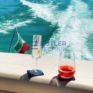 Silwy Magnetic Crystal Longdrink Glasses with Nano-gel Coasters - Set of 2 