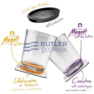Silwy Magnetic Drinking Cup Lids No Spill - Set of 2 