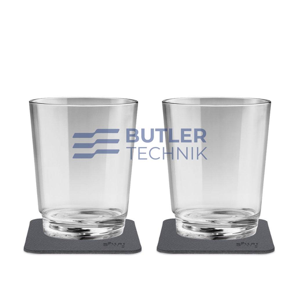 Silwy Magnetic Plastic Drinking Cups 250ml non-slip shatter-proof - The Classic Set of 2 