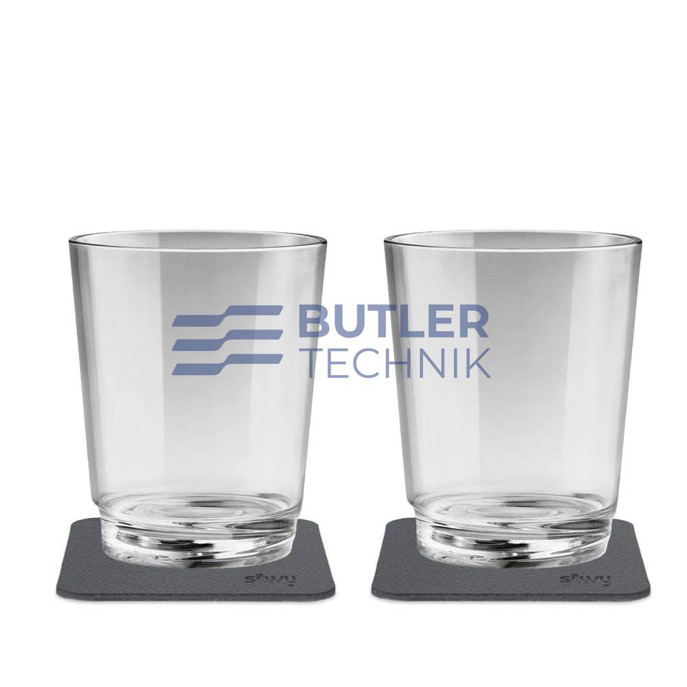 Silwy Magnetic Plastic Drinking Cups 250ml non-slip shatter-proof - The Classic Set of 2