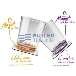 Silwy Magnetic Plastic Drinking Cups 250ml non-slip shatter-proof - The Classic Set of 2