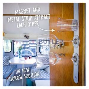 Silwy Magnetic Plastic Drinking Cups 250ml non-slip shatter-proof - The Classic Set of 2