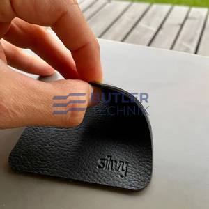 Silwy Square Metal Nano-gel Pads (Coasters) for Magnetic Glasses - Black - 2 Pack 