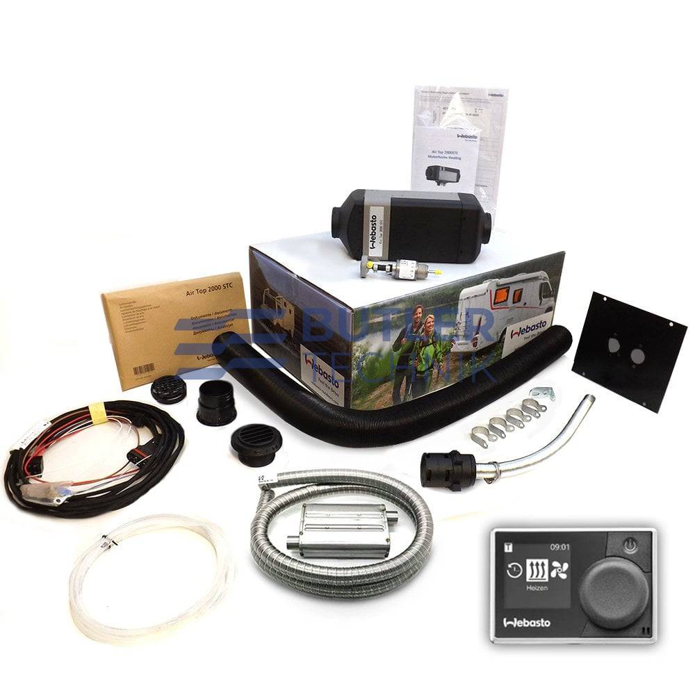 Webasto Air Top 2000 STC Diesel Heater RV 2kw 12V High Altitude Ready Kit inc Multi Control HD