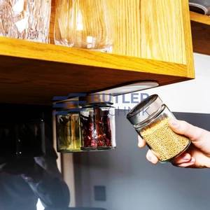 Silwy Magnetic Spice Jars Clear Glass 192ml - Set of 3 