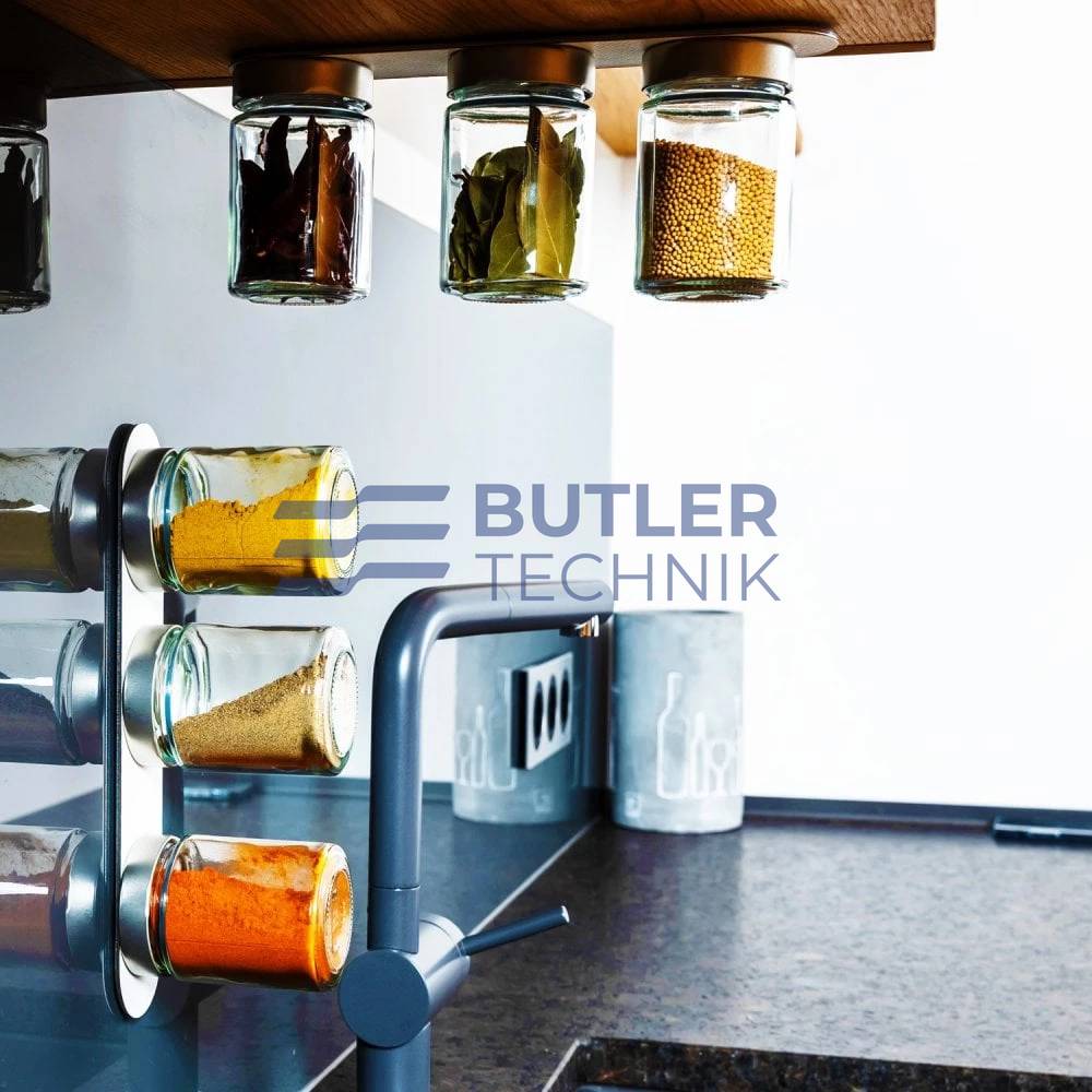 Magnetic glass spice jars best sale