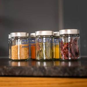Silwy Magnetic Spice Jars Clear Glass 192ml - Set of 3 