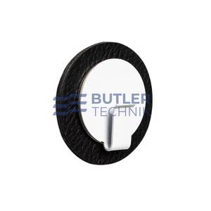 Silwy Luxury White Magnetic Hook with Metal Nano-Gel Pad BLACK 