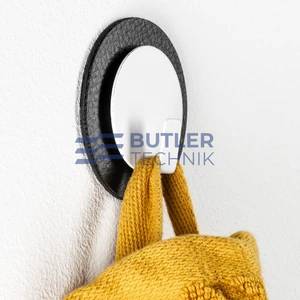 Silwy Luxury White Magnetic Hook with Metal Nano-Gel Pad BLACK 