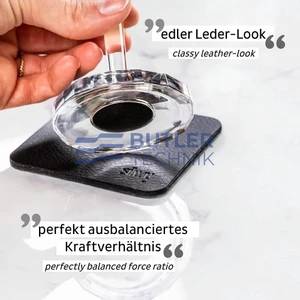 Silwy Magnetic Plastic Champagne Prosecco Glasses with Nano-gel Coasters - Set of 2 