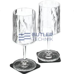Silwy Luxury Plastic Wine Glasses - Set of 2 